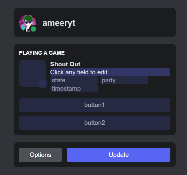 Simple edit fields